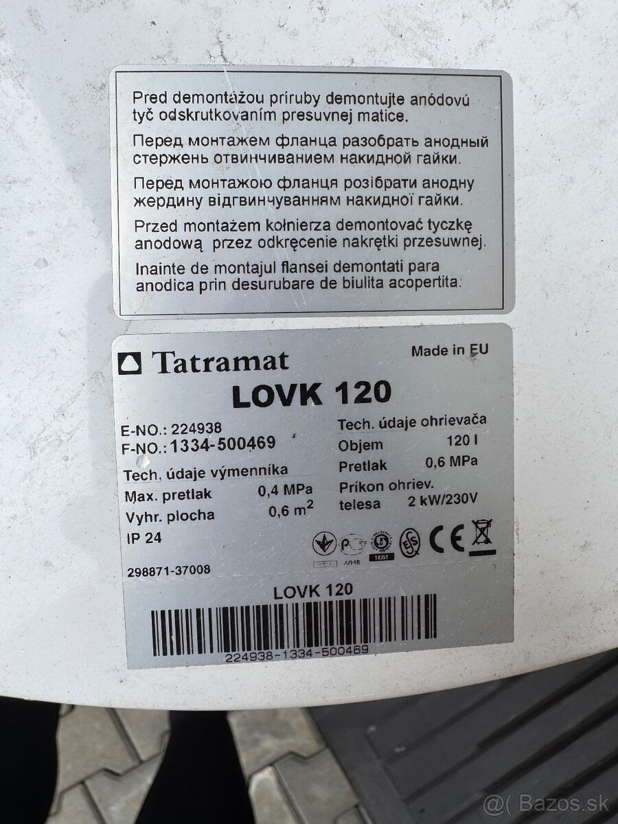 Bojler Tatramat LOVK 120 l
