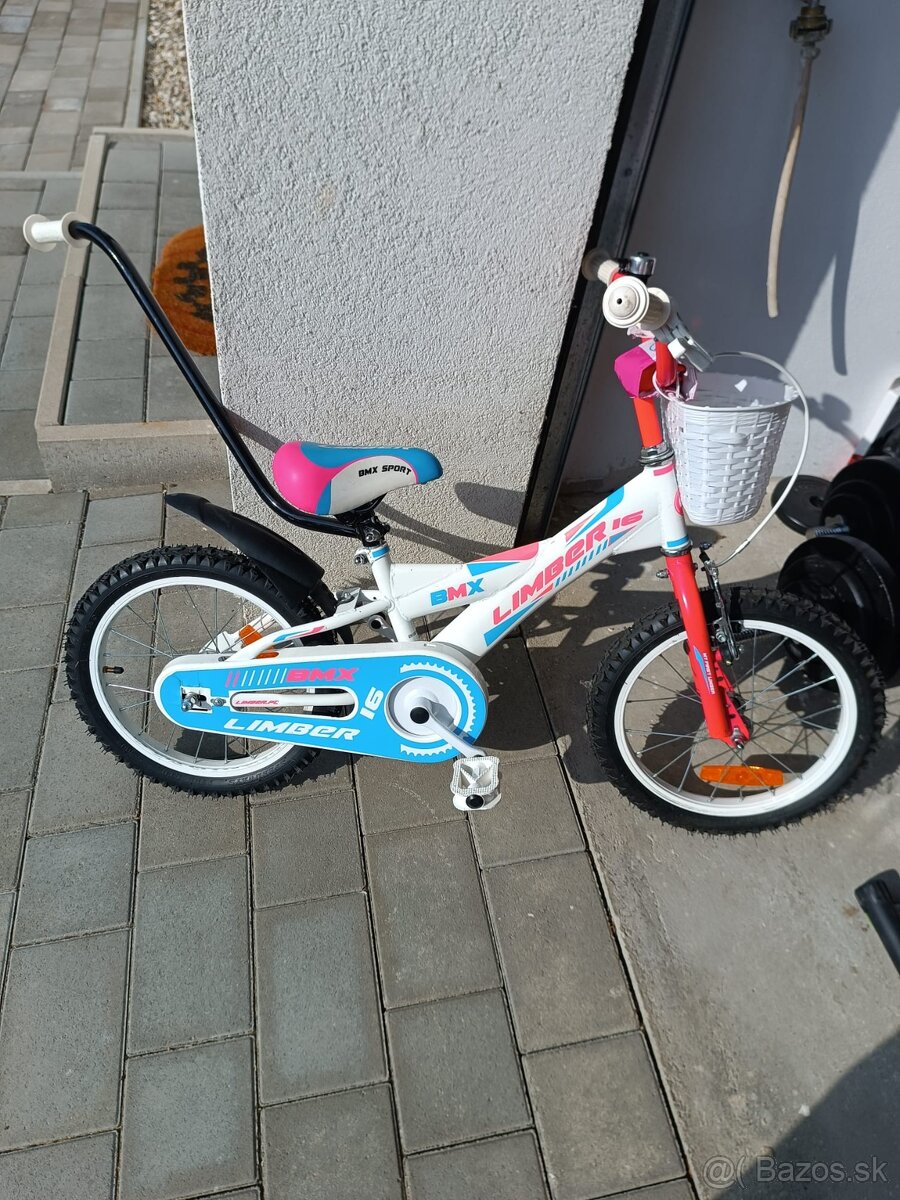 Predám detský bicykel BMX Limber + doplnky