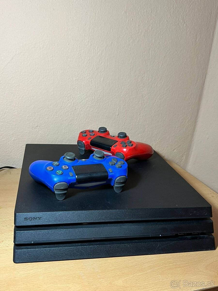 Predám PS4 pro. + Dva ovládače a hry