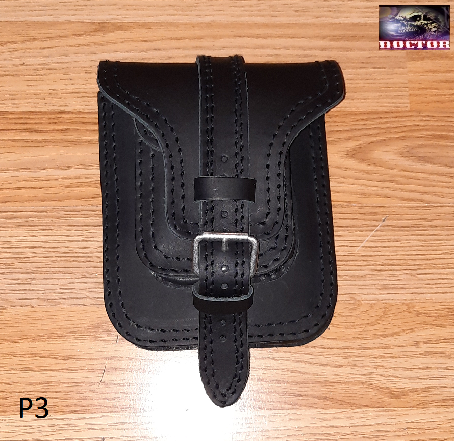 Kožená moto kapsa na pásek,stehno,rameno.