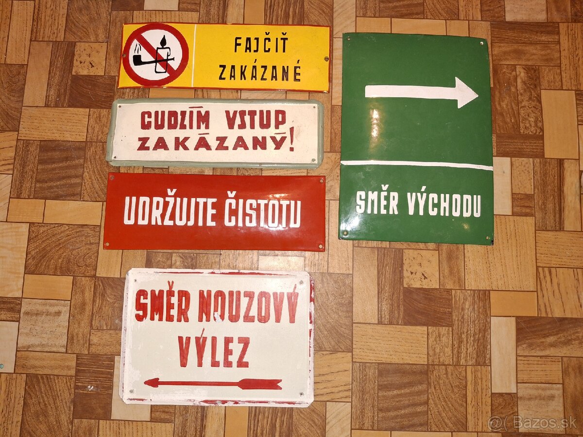 Smaltované tabuľky