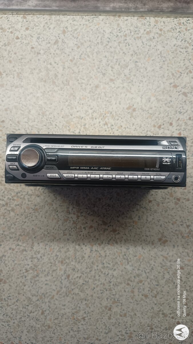 Predám autorádio Sony CDX-GT420U