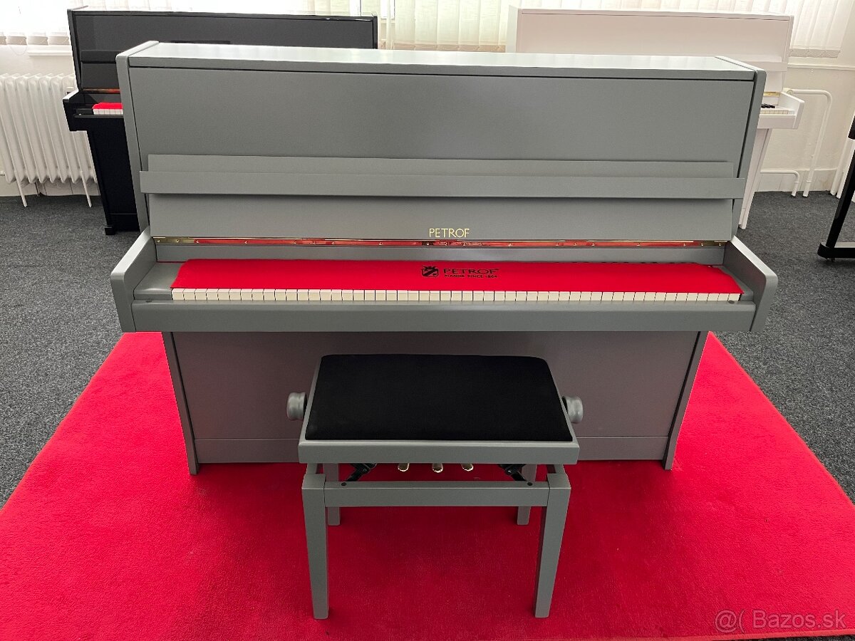 Šedý Petrof model 115 II .Záruka 2 roky
