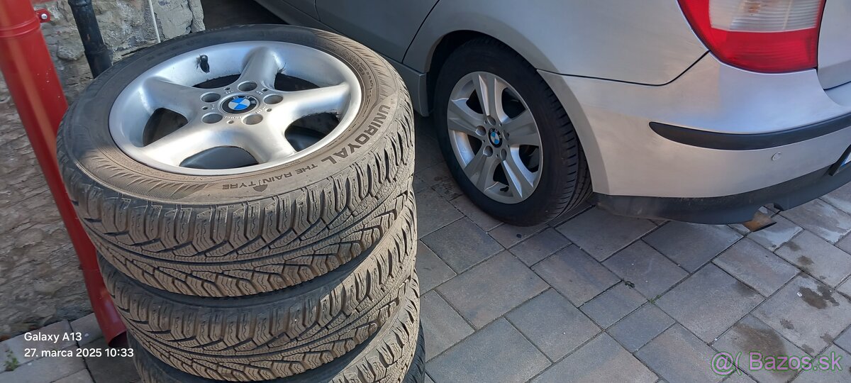 Predám letné i zimné pneu 205/55/16 na ektrónoch Bmw 5x120