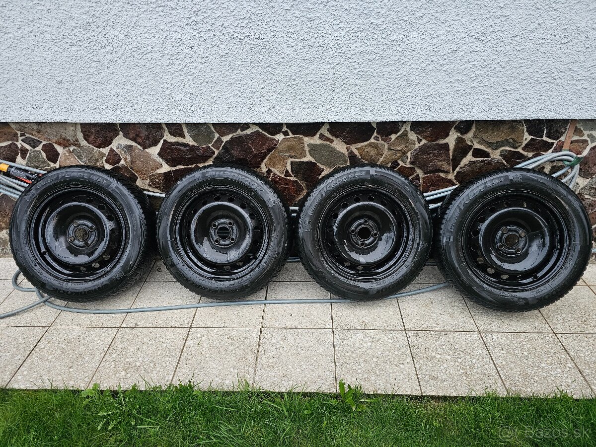 Zimne + disky 185/65 R15 4x100 56.6mm Fiat Opel