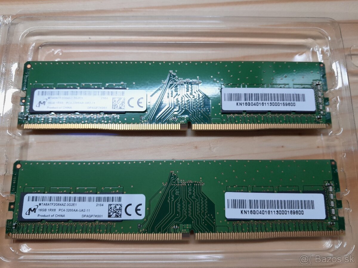 Micron 16GB 1Rx8 3200AA-UA2-11 DDR4 RAM MTA8ATF2G64AZ-3G2E1