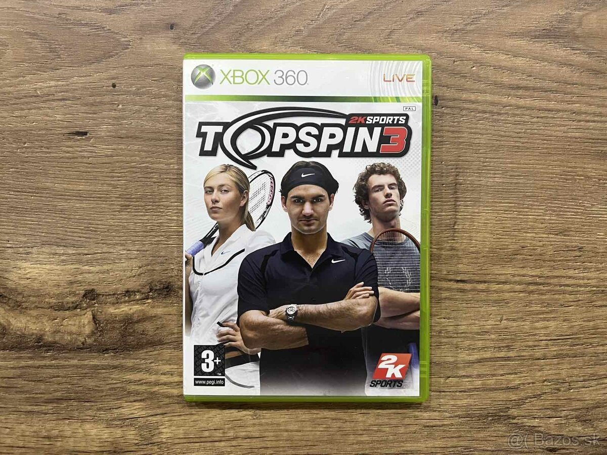 Top Spin 3 na Xbox 360