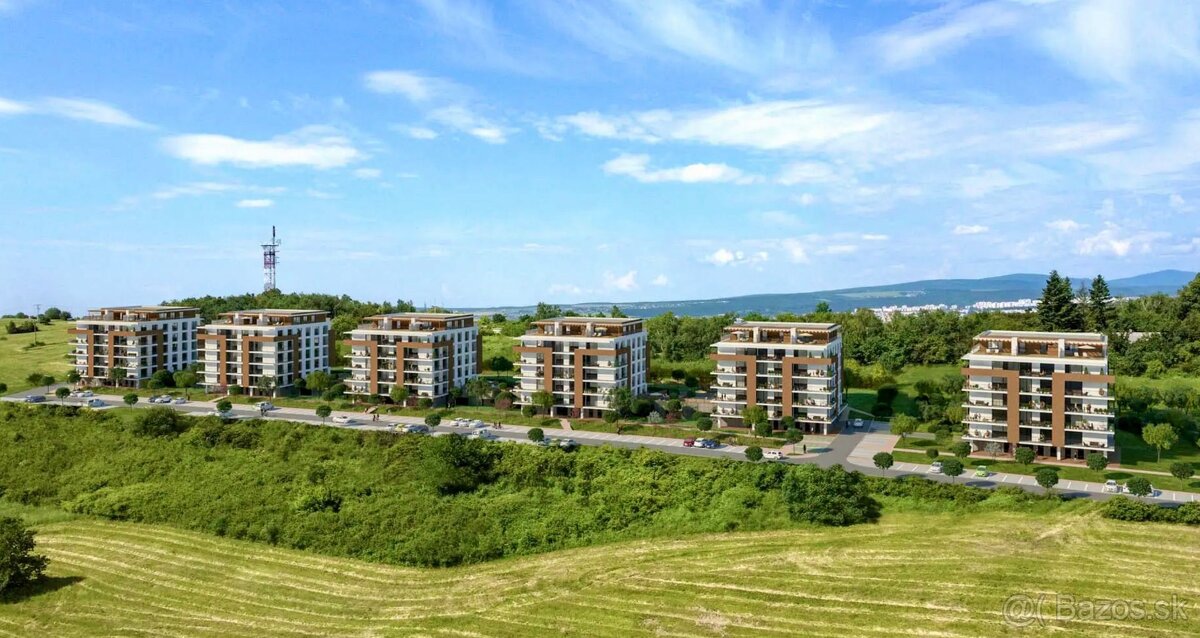 PANORAMA - NOVOSTAVBA 2 IZBOVÝ MODERNÝ BYT 54 M2, TERASA 14