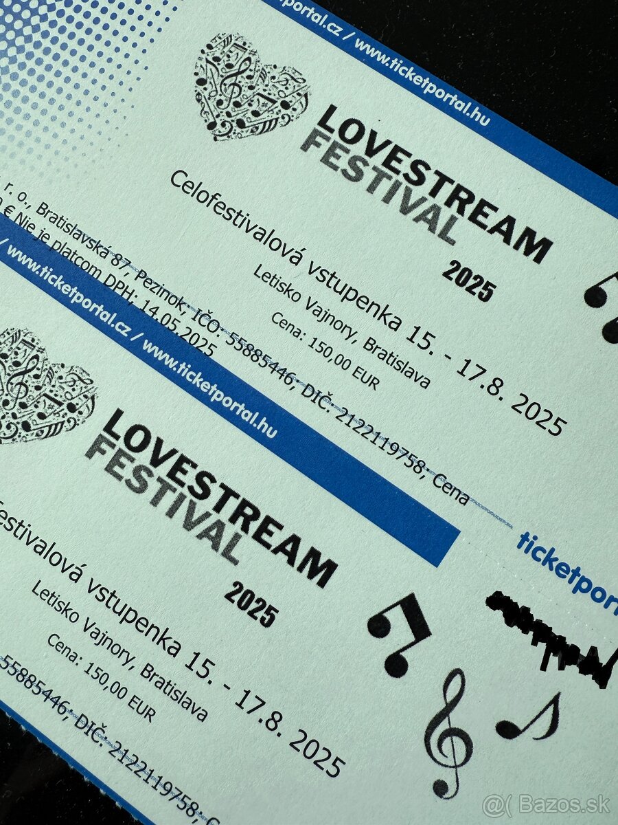 LOVESTREAM festival 2025 (3dnove) klasicke / vip