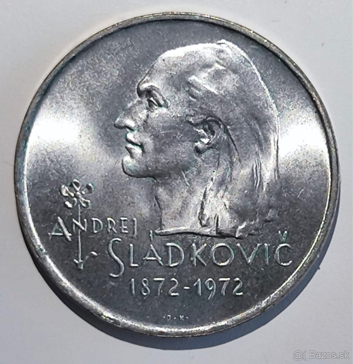 Predám 20 Kčs 1972 - Sládkovič - var."bokombrady"