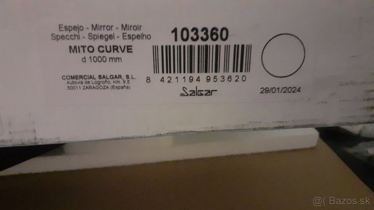 Predam nove LED zrkadlo gulate 100 cm