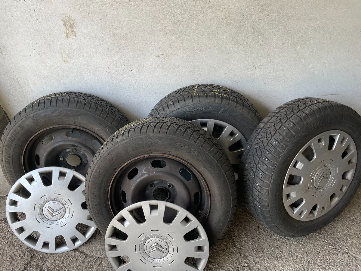 Sada kolies disky + puklice na Citroen C5 Coupé