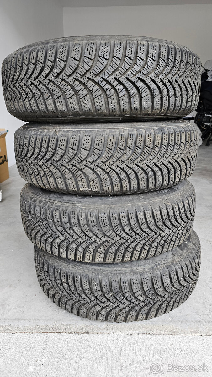 Predám plechove disky 5x100 R14 + zimne gumy hankook 165/70