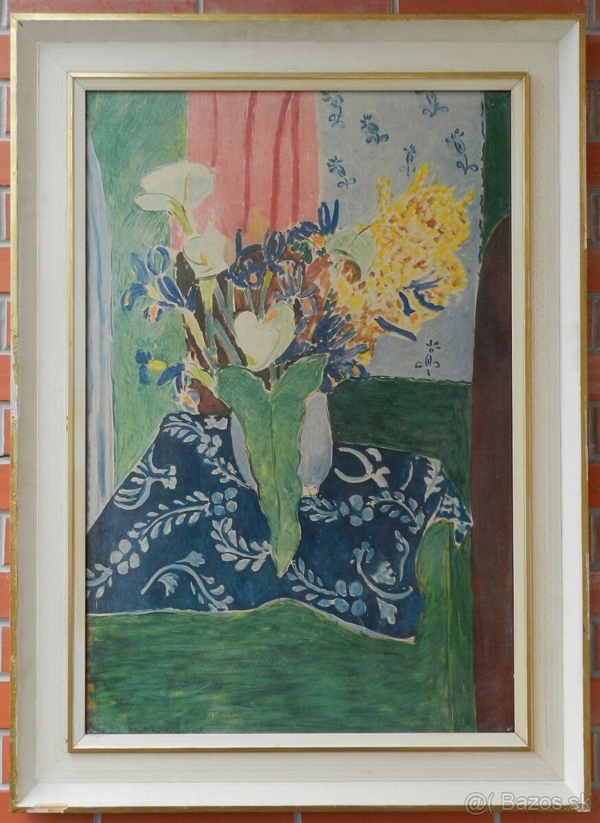 Mattise Henry (1869-1954)-Modrá váza s kvetami