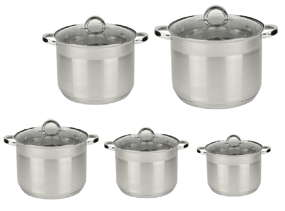 Sada veľkých nerezových hrncov Rossner aj jednotlivo