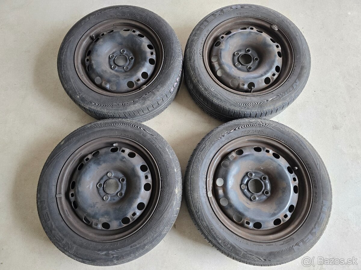Predám pneu 185/60 R15 na diskoch 5x100