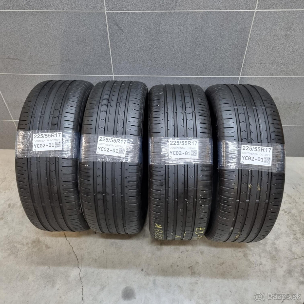 Letné pneumatiky 225/55 R17 CONTINENTAL DOT5021