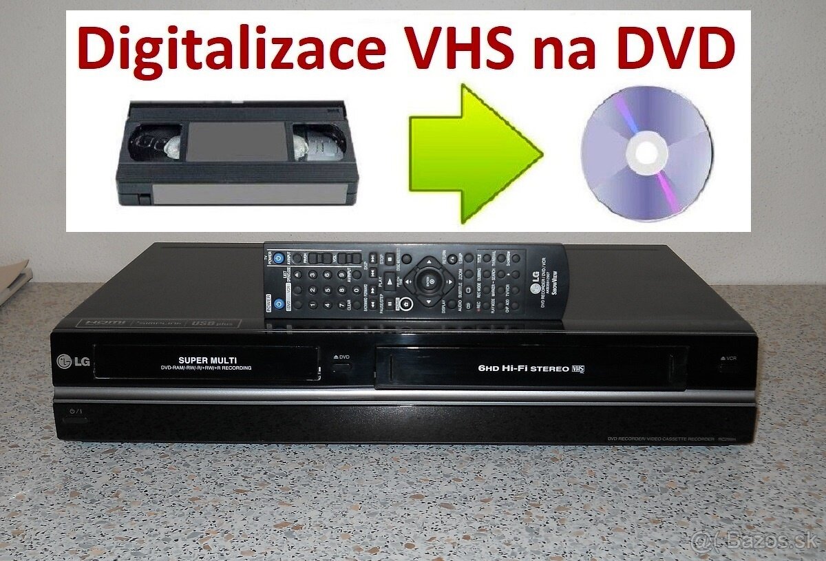 VHS-DVD rekordér LG-RC299H-Hdmi