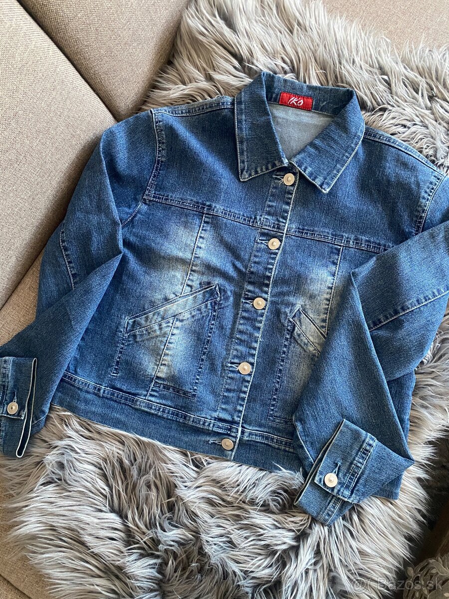 Dámska rifľovka rifľová džínsová bunda kabát denim
