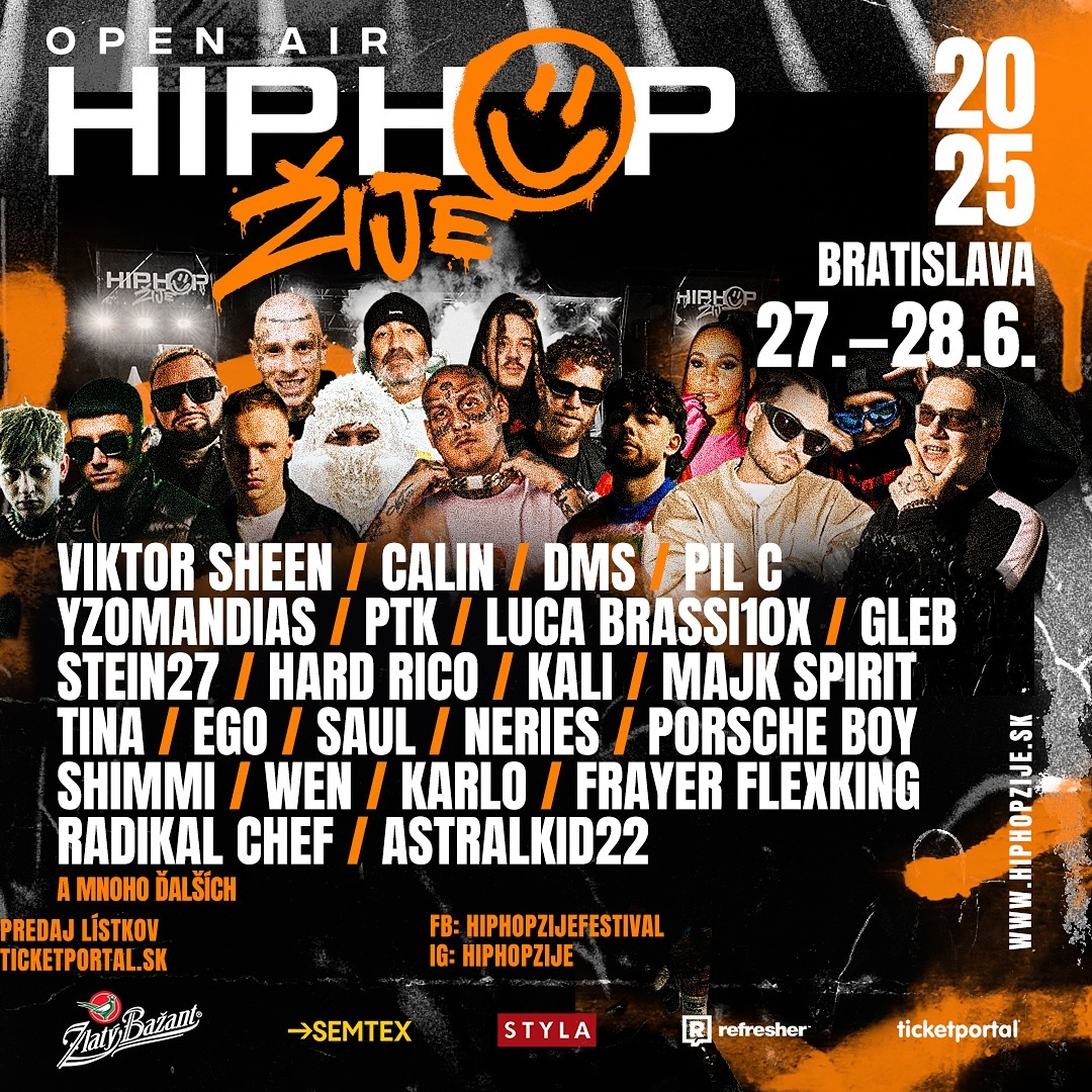 Lístky hip-hop žije Bratislava