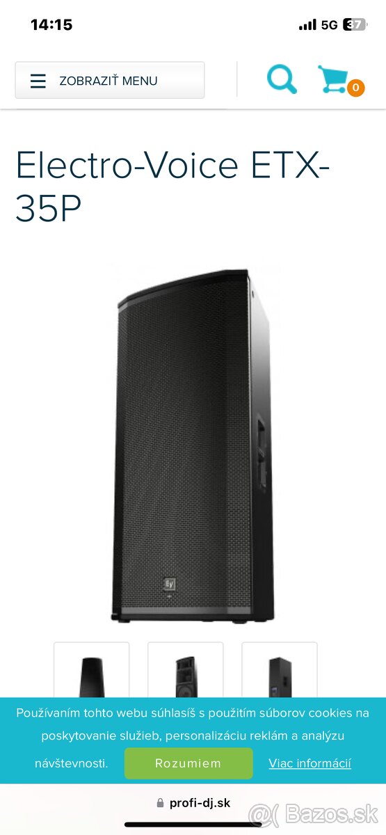 Predám electrovoice etx35pp