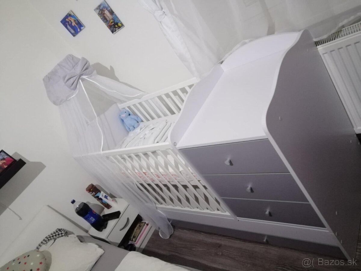 Predám detskú postieľku + matrac DORMEO