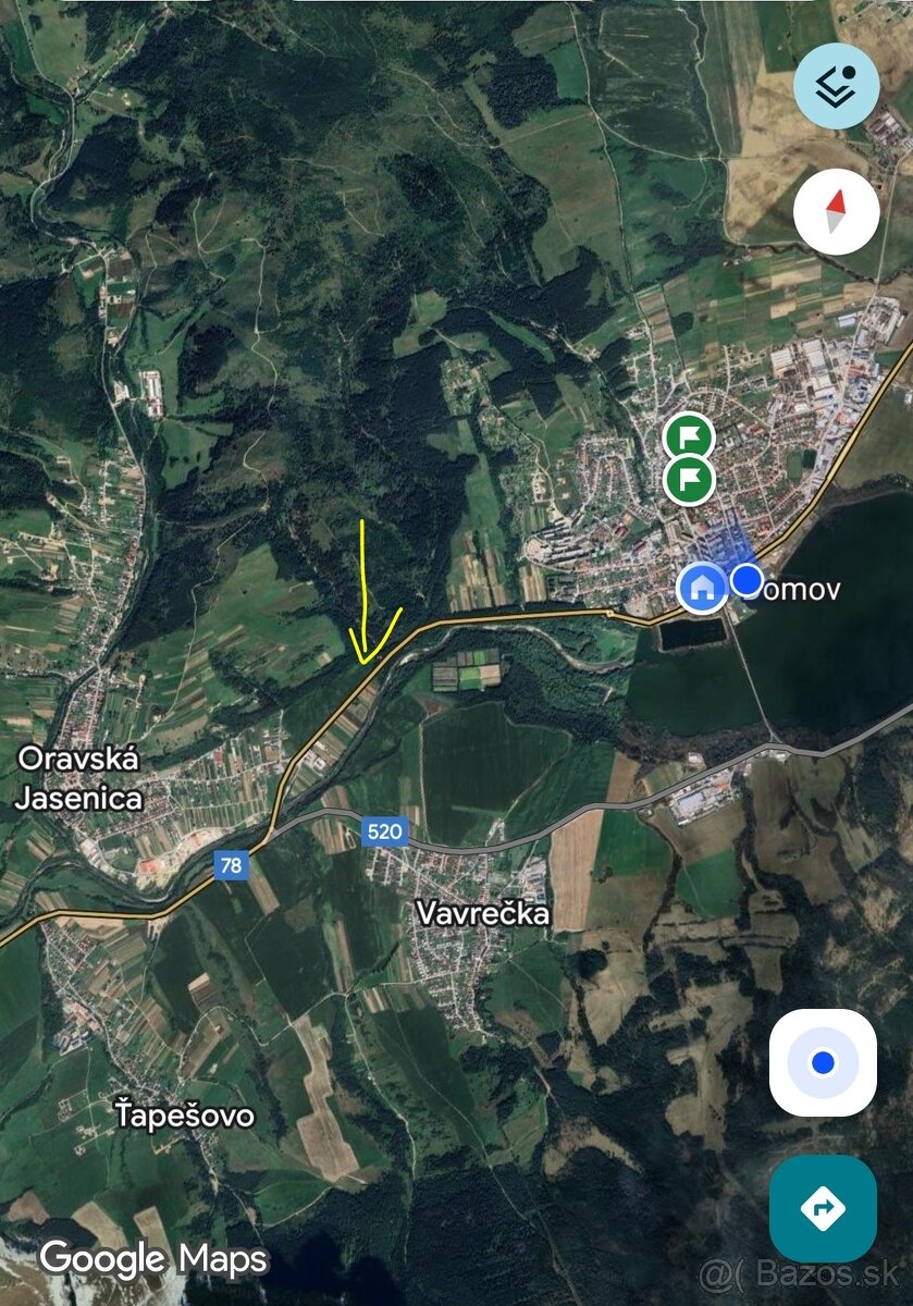 Pozemok medzi Námestovom a Jasenicou...