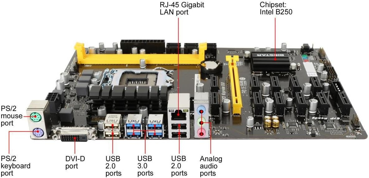 Biostar základná doska TB250-BTC PRO COre i7/i5/i3 LGA1151 I