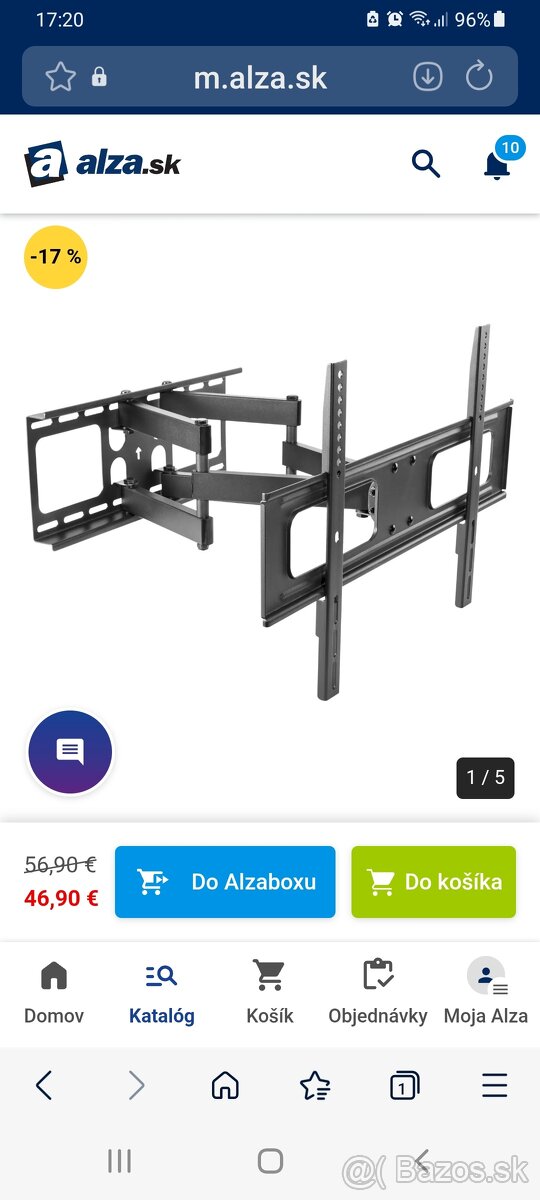 Predam klbovy drziak na TV