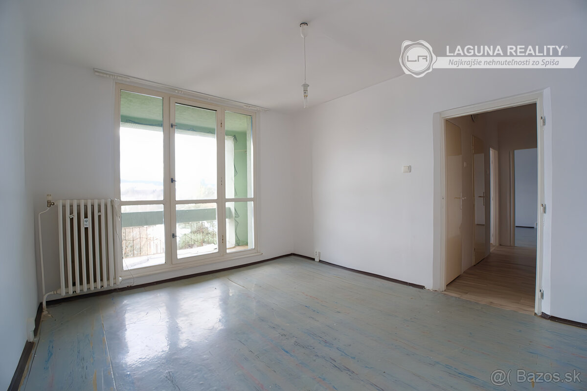 Slnečný byt 2+1 s loggiou v centre, Banícka ul., Sp. N. Ves