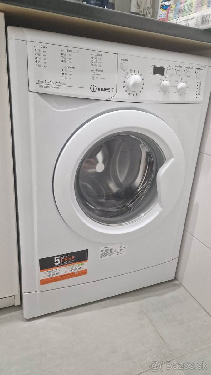 INDESIT práčka 4Kg A++