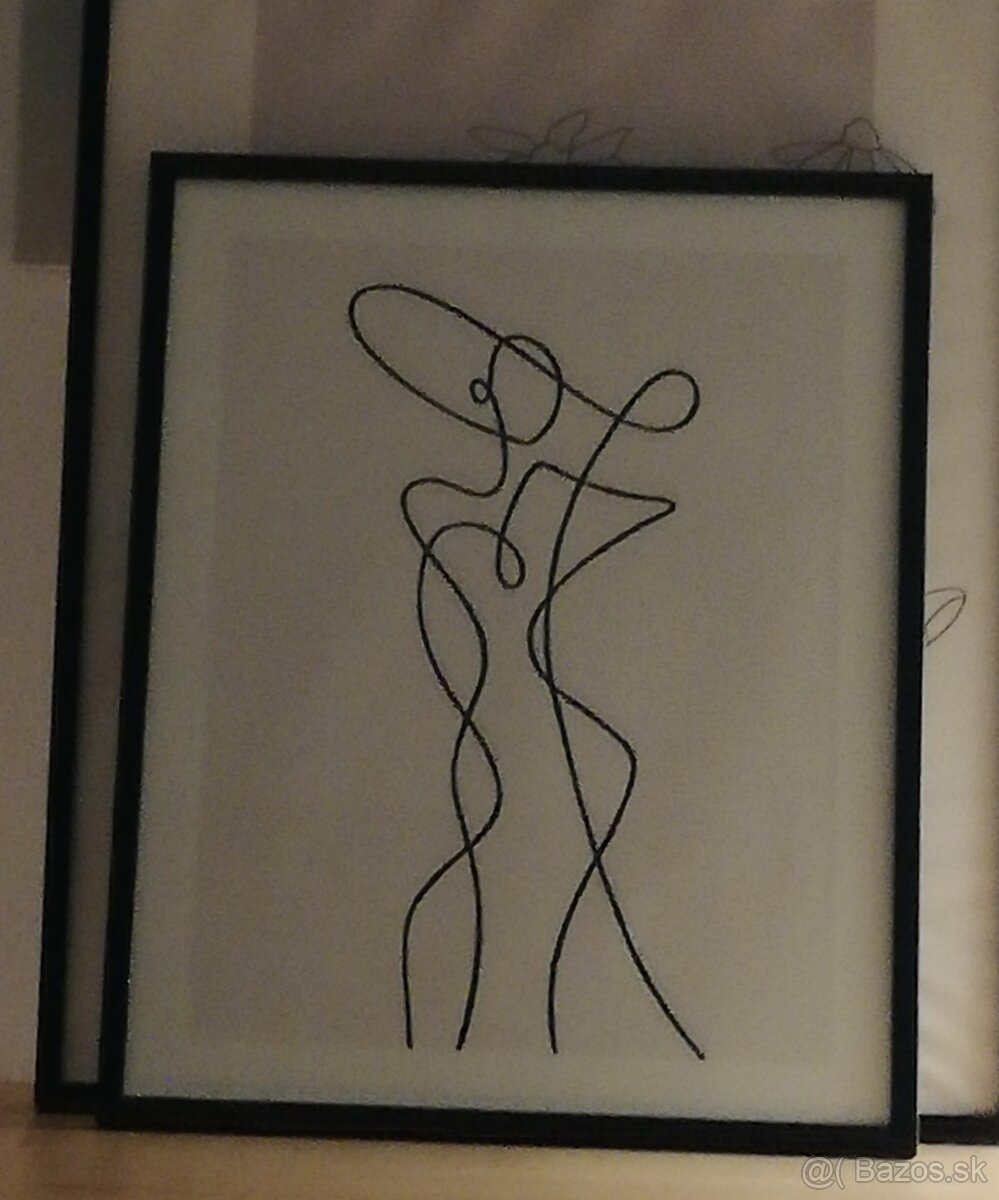 Obraz line art