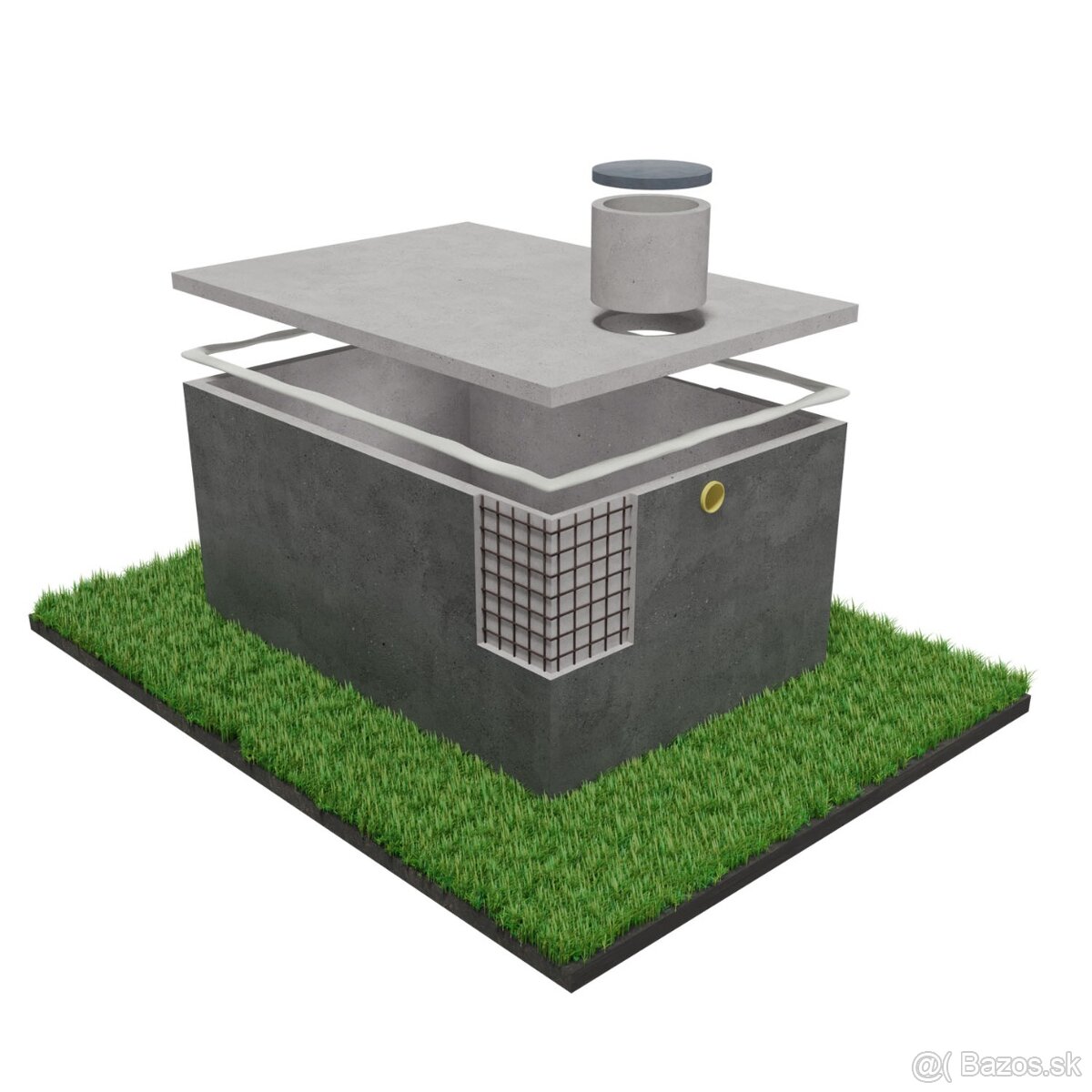 Betónová žumpa - Výrobca betónových nádrží - [4 m3 až 12 m3]