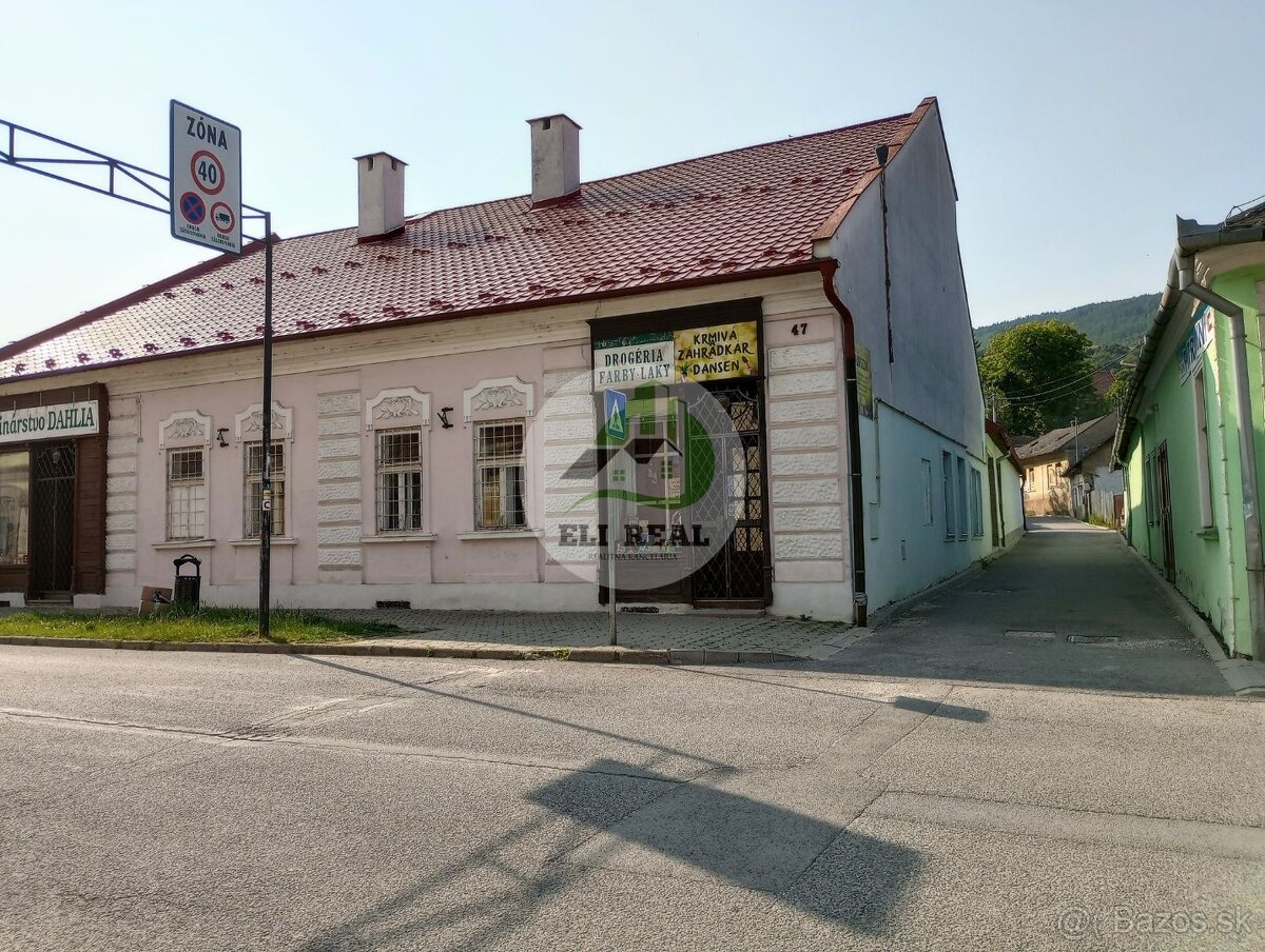 Obchodné priestory v centre Gelnice na predaj