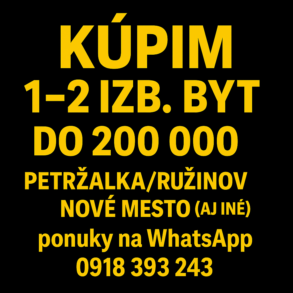 Haladam byt BA