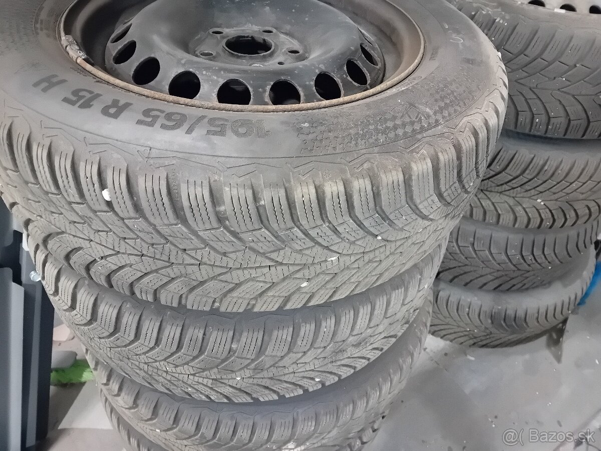 Predám  zimné pneumatiky na diskoch Octavia III