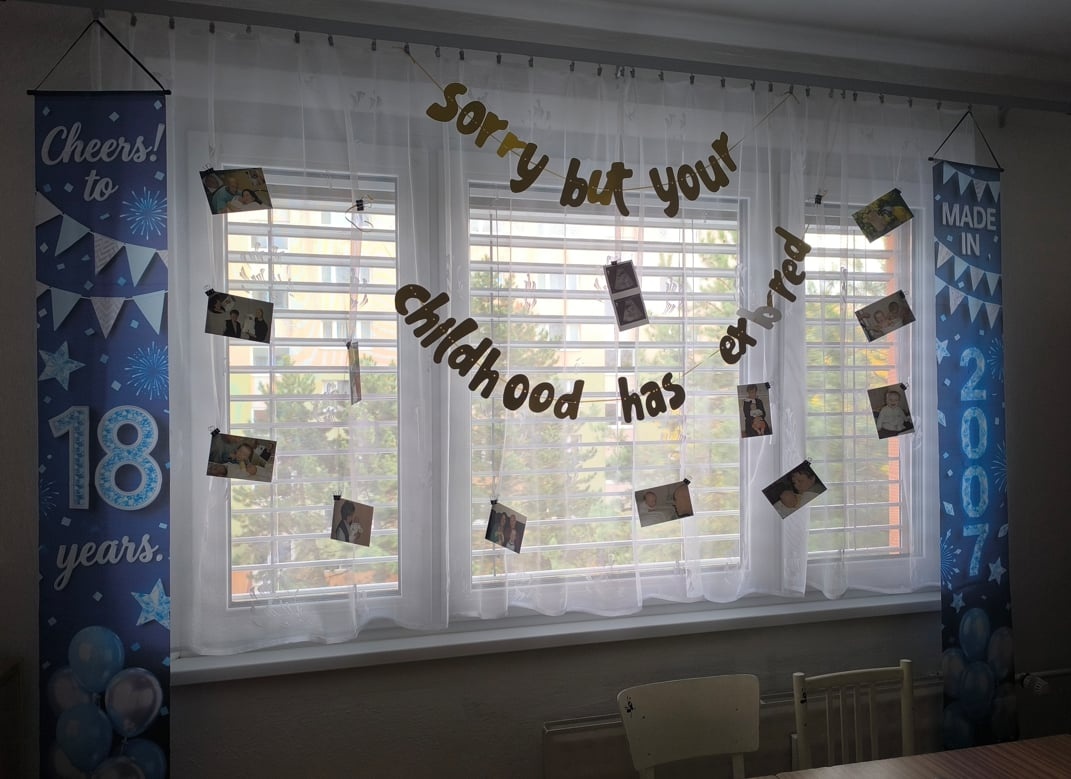 Vyzdoba k 18. narodeninám