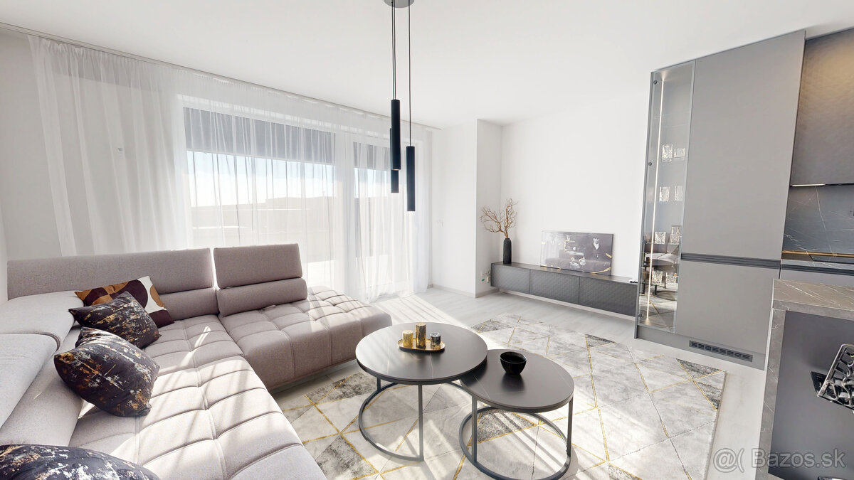 Na predaj Priestranný moderný 4-izbový byt v projekte Prú