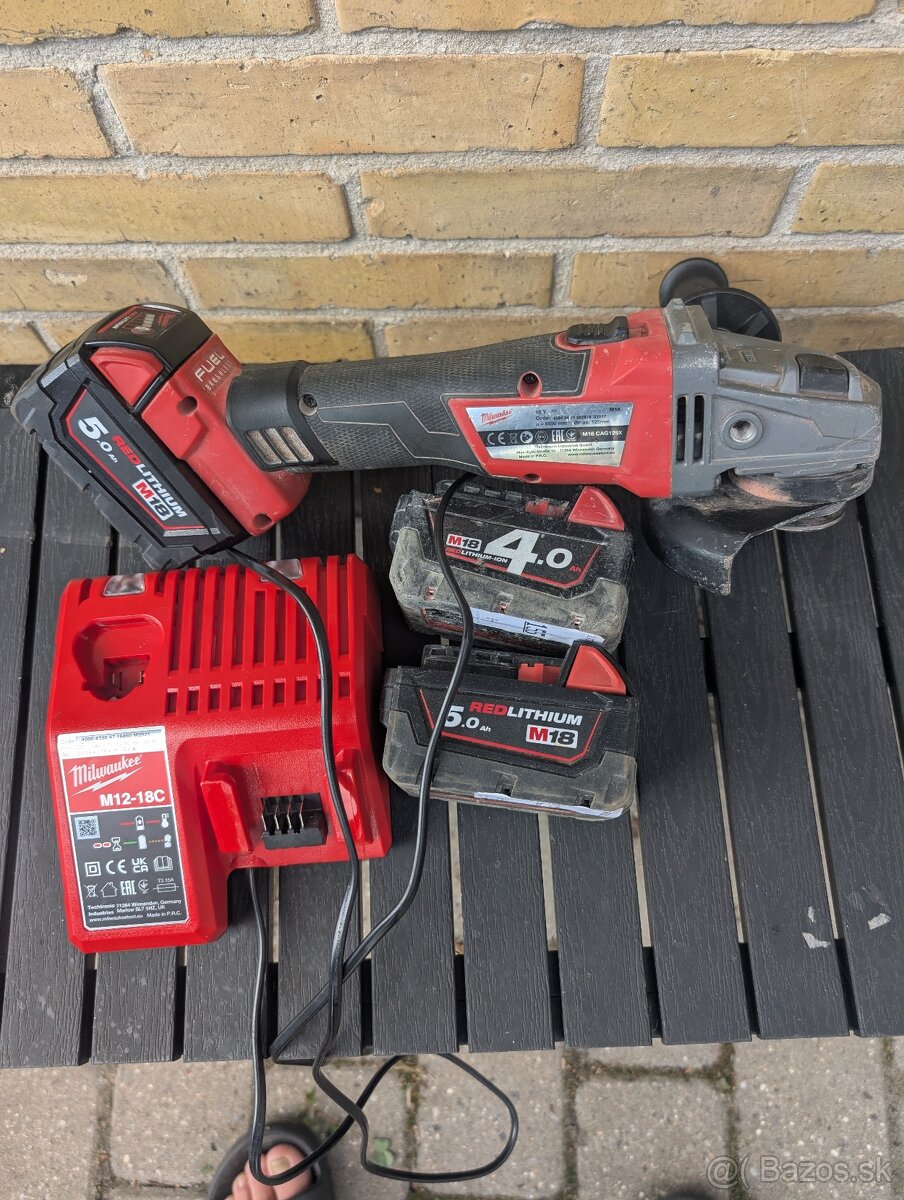 Milwaukee 18v uhlová brúska/flexa