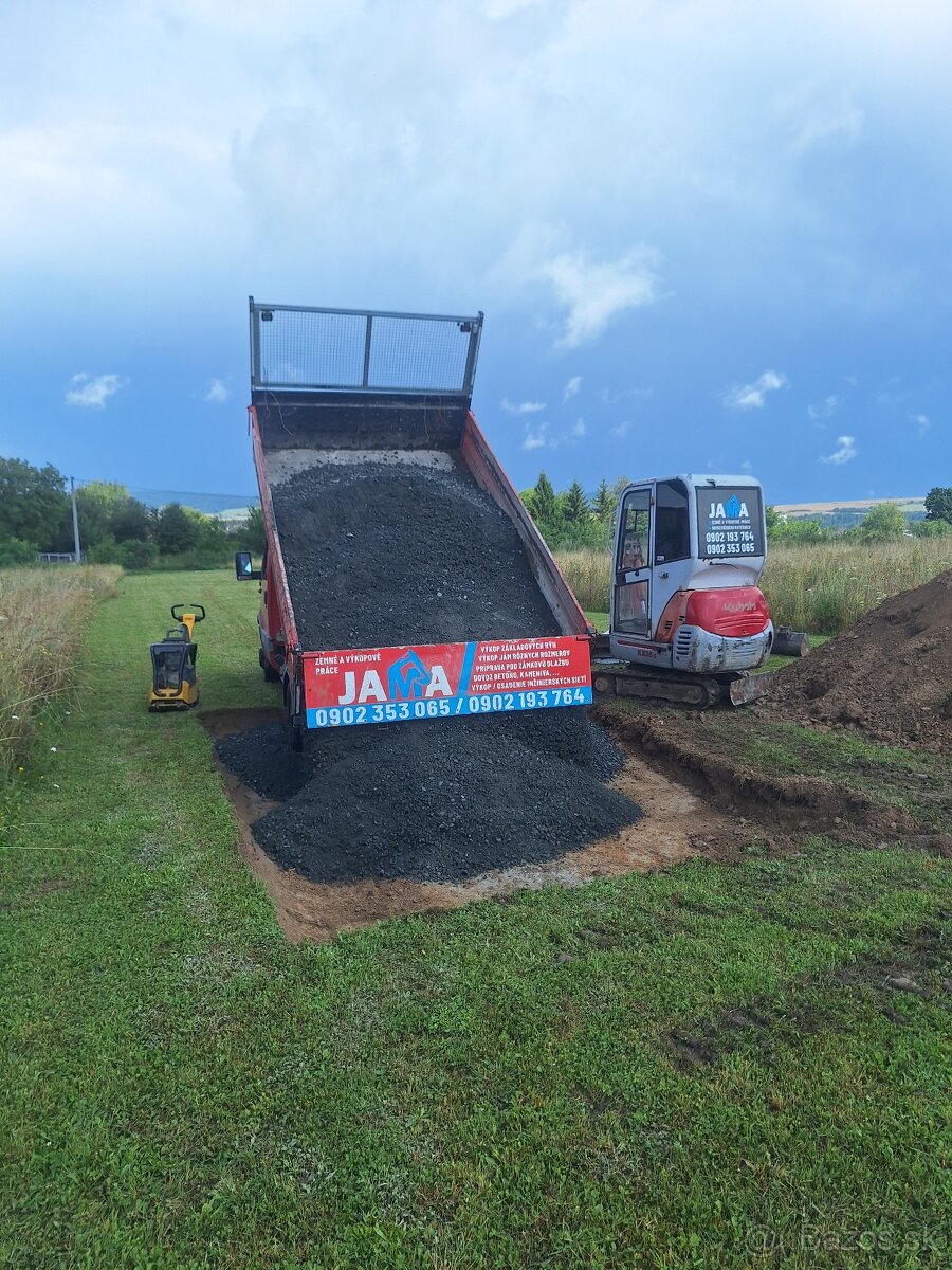 Zemne a vykopove prace, doprava