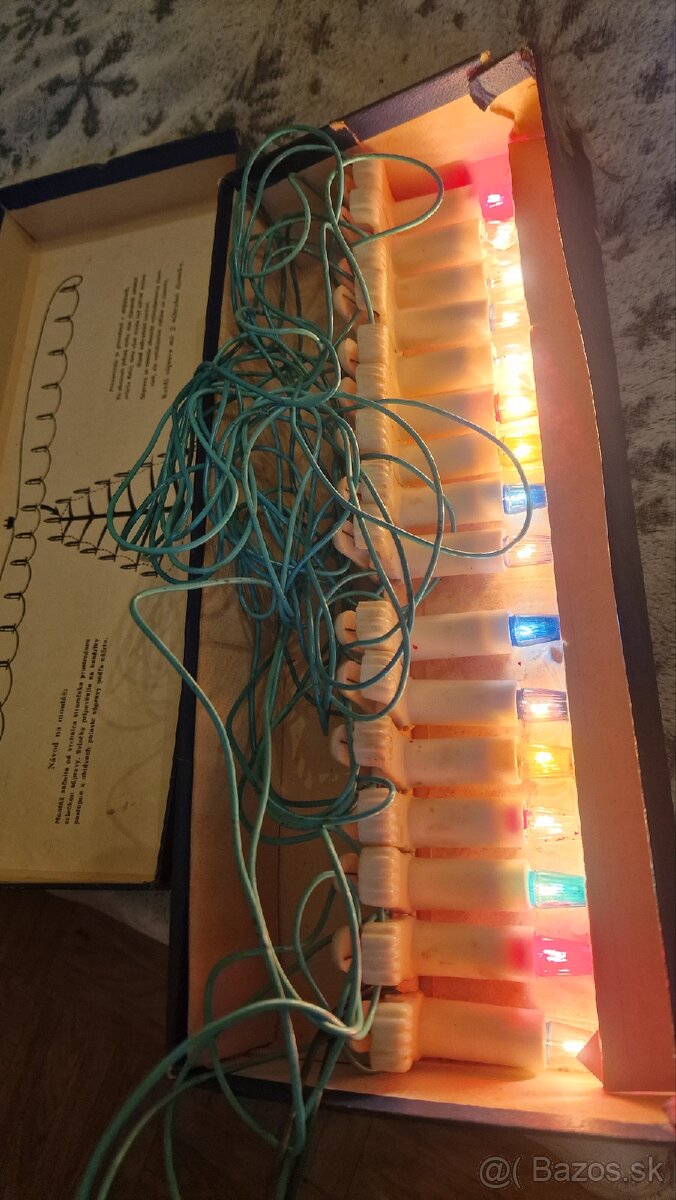 Retro žiarovky farebné