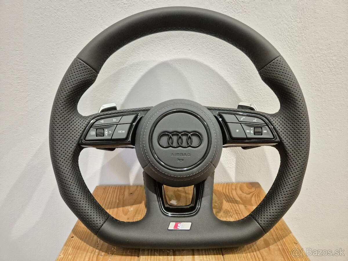 AUDI SLINE VOLANT MULTIFUNKCNY S PÁDLAMI A3 A4 A5 A6 Q5 Q7