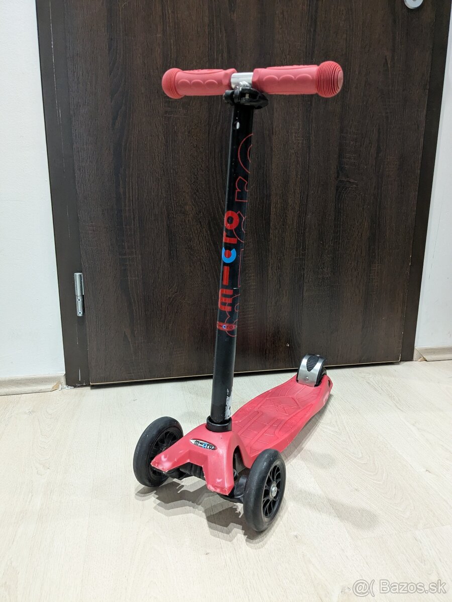 Detská kolobežka Micro Maxi ružovo-červená
