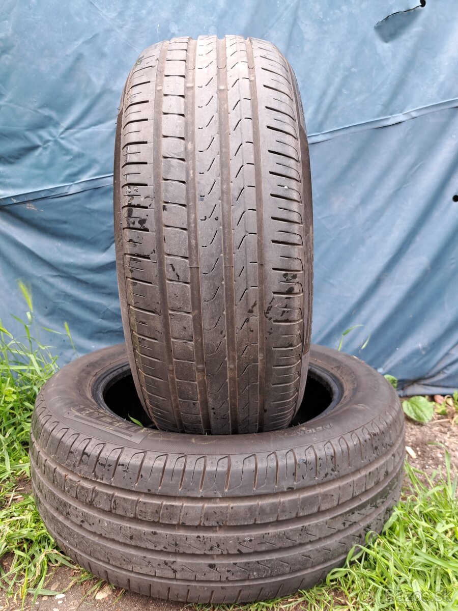 Ponúkam 2 letné pneumatiky Pirelli Cinturato 225/55 R17