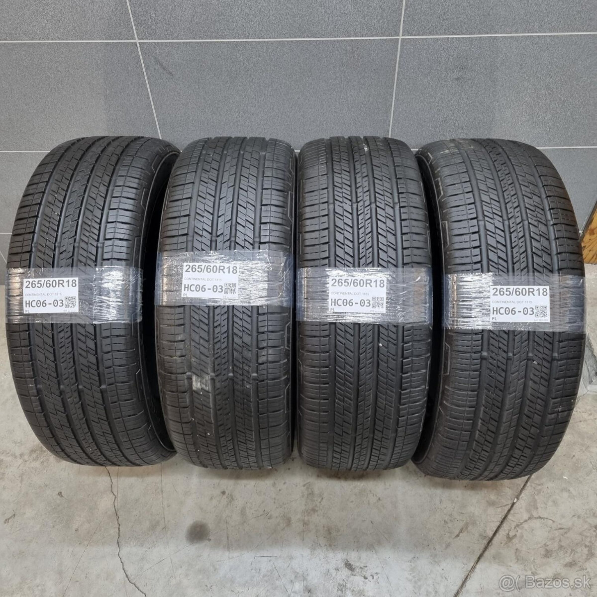 Letné pneumatiky 265/60 R18 CONTINENTAL DOT1815