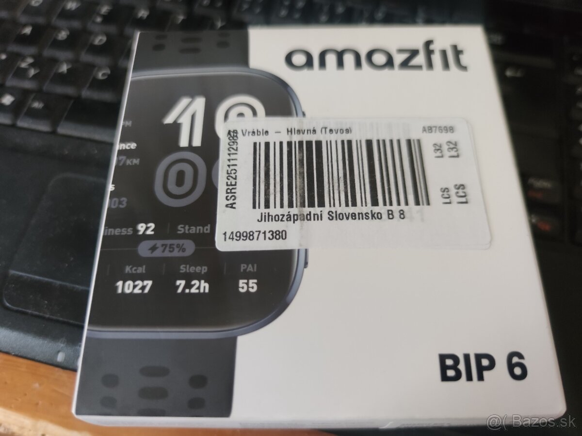 Nové nerozbalené inteligentné hodinky značky amazfit bip 6