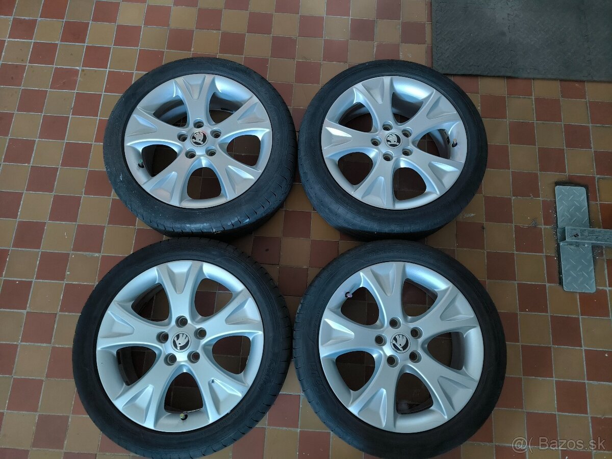 Elektróny 5x112 r17 + letné gumy 225/45 r17