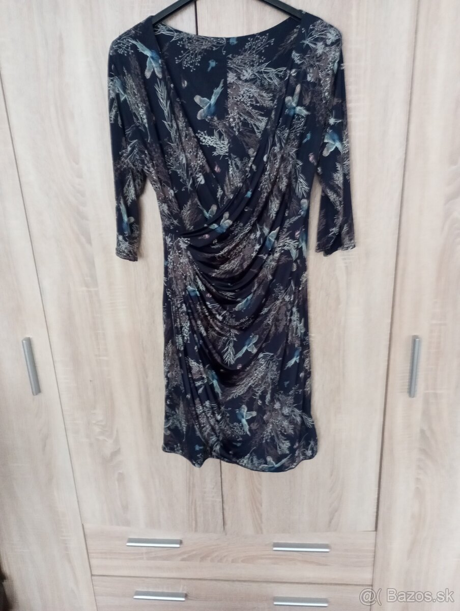 Dámske elegantné šaty dlhý rukav M/L