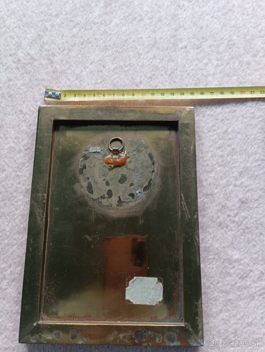 Starožitná ozdoba mosadzná 886gramov