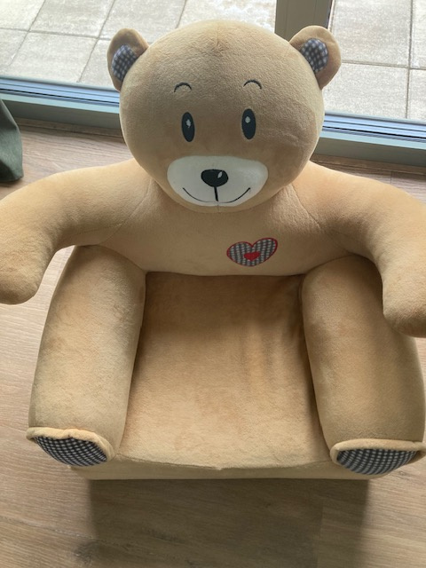 Detské rozkladacie kreslo Macko